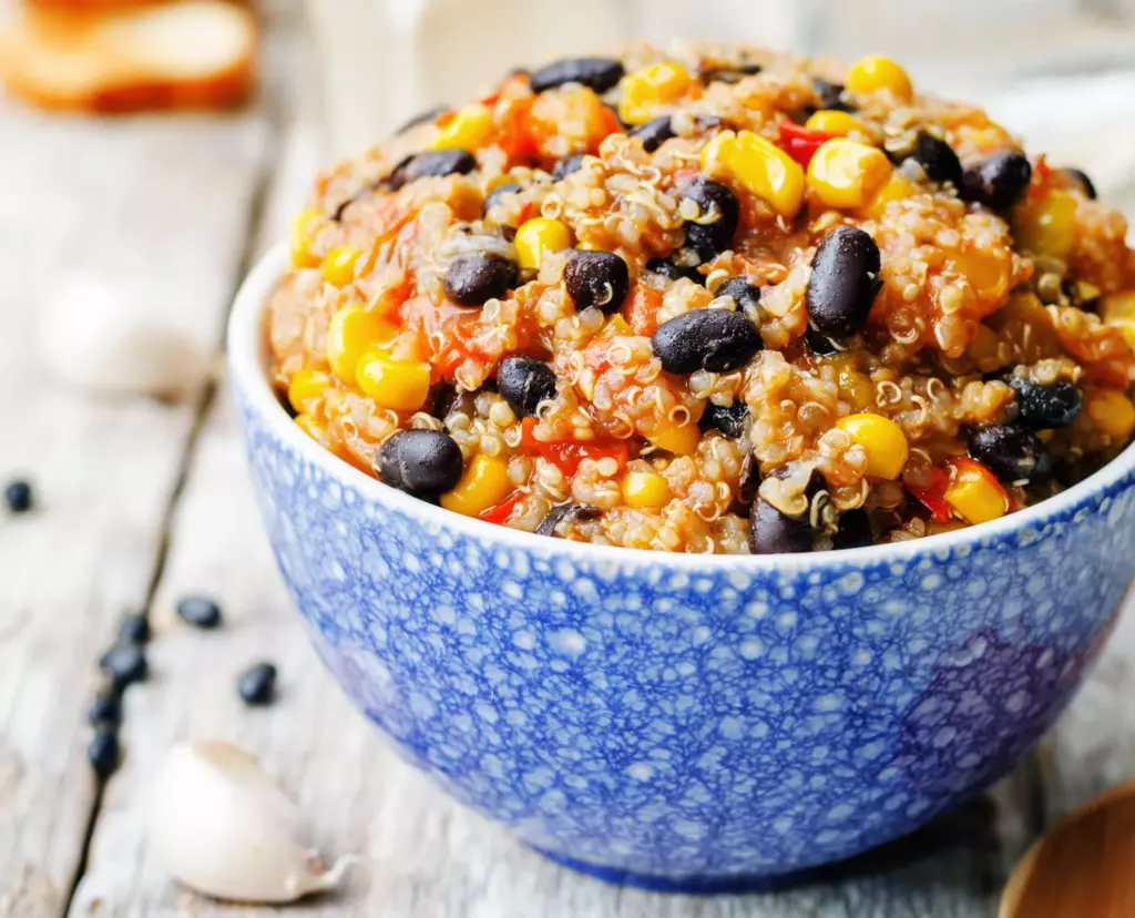 Quinoa salad with fruit